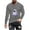 Gray, variant on Raeneomay Long Sleeve Shirts for Men Halloween Printed Top Casual Long Sleeved Round Neck Top/Shirt