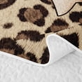 thumbnail image 5 of Erosebridal Chic Leopard Print Twin Quilt Set,Light Brown Bowknot Print Twin Coverlet Set For Bow Lovers,2-Piece, 5 of 7