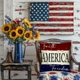 thumbnail image 7 of 4th of July PALIFEUR Pillow Covers, 18 x 18 Inch Patriots Linen Pillow Case, Indeoendence Day Throw Pillow Covers for Sofa Bedroom Coffice, Flag Decorative Pillow Cover, 7 of 7