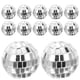 thumbnail image 2 of BRIGHTFUFU 12 pcs bolas de discoteca plateada espejo colgante espejo de vidrio disco bolas de adorno colgante, 2 of 8