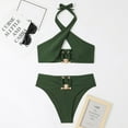 thumbnail image 4 of EGNMCR Bikinis Bikini Ensemble pour Femmes, Deux Pièces, Dos Nu, Taille Haute, Unis, 4 of 4