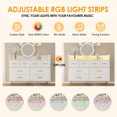 thumbnail image 4 of 8 Drawers Mdf+Pb+Iron Side Cabinet With Light And Socket 124.6*42.4*90Cm, 4 of 9