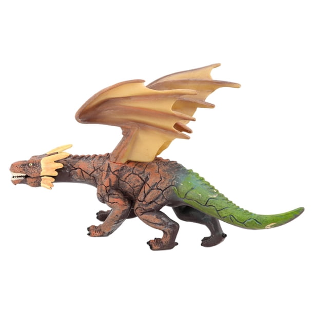 Figura de dinosaurio, modelo animal, decoración, modelo de dinosaurio para niños y niñas. Amarillo verde