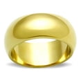 thumbnail image 1 of Bague en Laiton Plaqué Ion Or IP Sans Pierre, Taille 5, 1 of 1