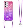 thumbnail image 3 of Funda para Samsung Galaxy A33 5G Brillantina Líquida Divertida Reluciente y con Cristales en Movimiento Cuerpo Cruzado con Cordón Ajustable, 3 of 5