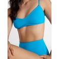 thumbnail image 4 of Time and Tru Women's and Women's Plus Ribbed High Waisted Bikini Bottoms, Sizes XS-3X, 4 of 5