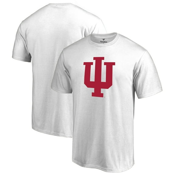 Men's White Indiana Hoosiers Primary Team Logo T-Shirt