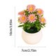 thumbnail image 3 of MTBLYS Arreglo floral artificial con maceta de 7 cabezas, de plástico, para decoración de mesa en el hogar, la oficina o bodas. Planta decorativa en maceta, centro de mesa para escritorio., 3 of 6