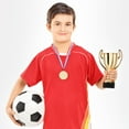 thumbnail image 6 of Uxcell 1st Award Medals, Round Flat Metal Medals with Wheat Pattern, Golden 6Pcs, 6 of 6
