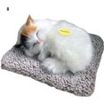 thumbnail image 1 of Flmtop Moule d'Affichage Sleeping Cat Design Purifiant en Plastique Modèle Animal de Simulation pour Voiture, 1 of 10