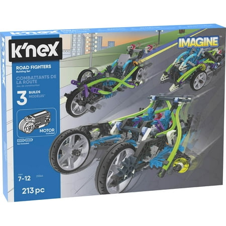 Knex Serpents - K’NEX Imagine – Road Fighters Building Set – 213 Pieces – Ages 7+ – Engineering Educational Toy