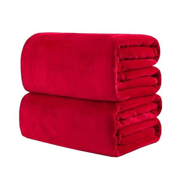 Jierger Solid Color Blanket Flannel Blanket Coral Velvet Gift Blanket Yoga Air Conditioning Cover Blanket Pet Blanket for Hot Sleepers, Soft Lightweight Blanket for All Seasons