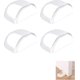 thumbnail image 1 of 2 Pcs Doorstops, Transparent Doorstops Adhesive Door Stopper For Floor And Parquet, 1 of 5