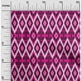 thumbnail image 1 of oneOone Georgette Viscose Fabric Geometric Ikat Printed Fabric 1 Yard 42 Inch Wide, 1 of 4