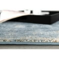 thumbnail image 5 of 4' X 6' Blue And Beige Abstract Washable Non Skid Area Rug, 5 of 10