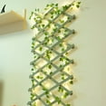 thumbnail image 3 of Guirnalda de luces de enredadera verde con hojas de arce para decoración de habitaciones, guirnalda colgante de enredadera de plantas artificiales, para pared, fiesta, boda, sala, hogar, cocina,, 3 of 8