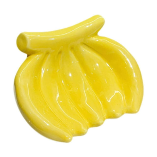 Jabonera con forma de plátano, caja de jabón, decoración del hogar, ahorro de espacio, regalos de inauguración de la casa Amarillo