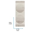 thumbnail image 4 of Livabliss Area Rugs for Living Room, 3x10 Floransa Modern Cream Runner Rug, Bedroom Dining Room Home Decor Stain Resistant Carpet (2'7" x 10' Runner), 4 of 7