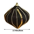 thumbnail image 3 of Jwshufel Shatterproof Plastic Christmas Ball Ornament Christmas Ornaments Hanging Decorations Long Lasting Safe Home Use Tree Railings Receptions Festive Mood Enhances Festive Atmosphere 3.1In Black, 3 of 7