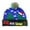 Blue dinosaur, variant on Unisex LED Light Up Christmas Hat Warm Knitted Beanie Holiday Xmas Hat for Women Men Kids Party