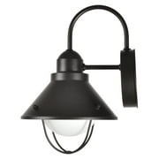 Better Homes & Gardens 12 Farmhouse Bronze Outdoor Wall Light, Metal Fixture Opal Glass Shade