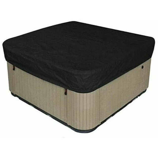 Square Hot Tub Cover, Universal Size Oxford Cloth Spa Protector, Full Coverage Protection for Outdoor Hot Tubs, 210x210x30cm