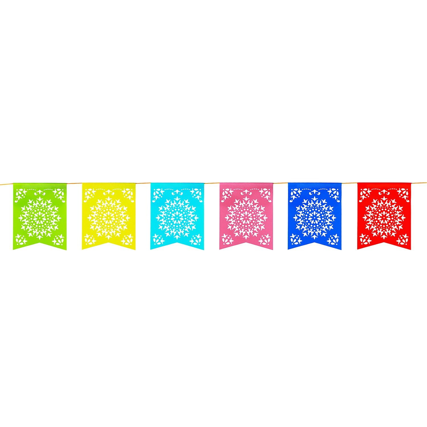 Multicolor Two-Pack 12 Amscan Festive Del Sol Flag Banner Party 