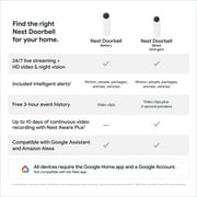 Google Nest Doorbell (Battery) (Linen)