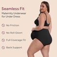 thumbnail image 4 of COMFREE 3 Pack Women's Maternity High Waist Underwear Pregnancy Soft Belly Support Panties Over Bump, 4 of 6