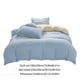thumbnail image 3 of Juego de cama para todas las estaciones | Sábanas de algodón lavables de 4 piezas, funda nórdica y fundas de almohada | Colores lisos para niños, adolescentes y adultos | Estilo moderno para la, 3 of 9