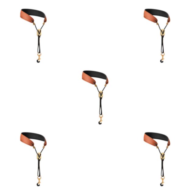 Guardoinrt Sangle de Cou pour Saxophone Rembourrée Confortable pour Saxophone Clarinette Basse Marron 45cm 5Ensemble