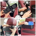 thumbnail image 3 of Organizador para reposacabezas de asiento trasero de coche con portavasos, caja de almacenamiento colgante para respaldo de asiento con ganchos, bebida multifuncional (negro), 3 of 5