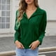thumbnail image 1 of MHFRRA Blusa de Manga Larga con Cuello Alto para Mujer, Elegante y Ajustada. Verde, 1 of 4