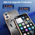 thumbnail image 5 of Allytechgroup Phone Case for Apple iPhone 16 Plus, Slim Fit Magnetic Back Cover Compatible with Mag-Safe Shockproof & Anti-Scratch iPhone 16 Plus Case Cover for Women Men,Black, 5 of 7