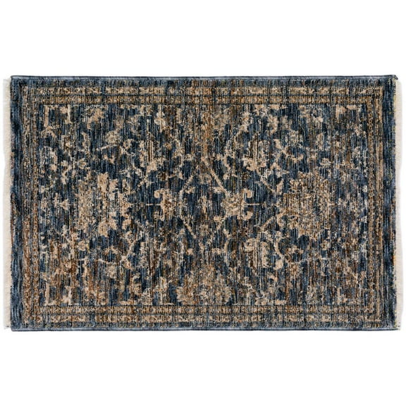 Yarra YA1 Navy 1'8" x 2'6" Rug