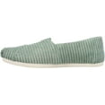 thumbnail image 4 of TOMS Women's Alpargata Recycled Cotton Canvas Loafer Flat Black & Dark ivy Wide, 4 of 4