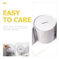 thumbnail image 6 of Clispeed White Marble Pattern Tinplate Bank Saving Pot Money Box 1 Set, 6 of 8