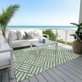 thumbnail image 6 of Addison Rugs Chantille Indoor/Outdoor Transitional Squares Green Washable Rectangle Rug, 2'6" x 3'10", 6 of 6