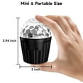 thumbnail image 3 of Portable Mini Disco Ball Light - RGB DJ Strobe Light with Remote Control & USB Cable, Sound-Activated Stage Lights for Parties, Home Dance, Birthday, Karaoke, and Halloween Decoration, 3 of 9