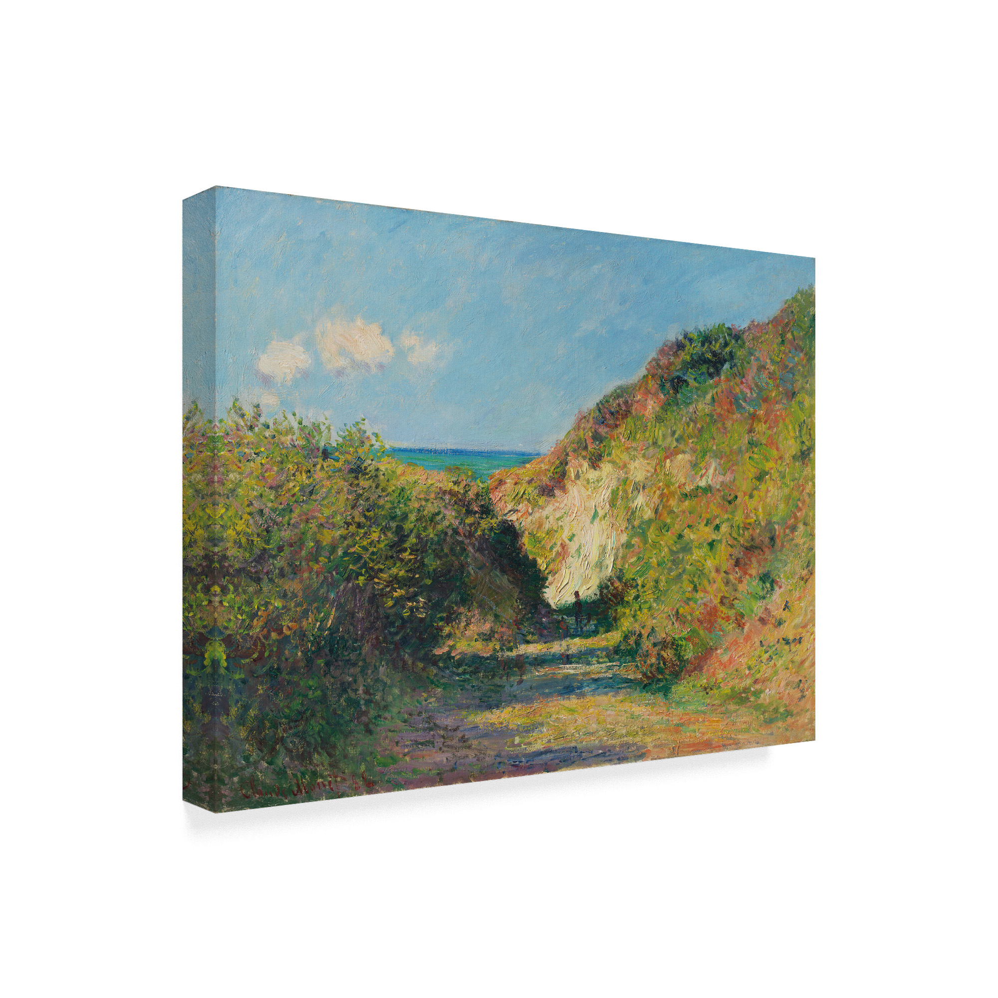 Trademark Fine Art 'The Sunken Path, 1882' Canvas Art by Claude Monet