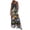 Dark Gray, variant on Women's Christmas Print Wide-Leg Strapless Tank Jumpsuit, Casual Style with Pockets, Black, Size S