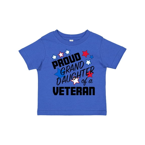 Inktastic Proud Granddaughter of a Veteran Veterans Day Girls Toddler T-Shirt