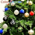 thumbnail image 3 of Allgala 6-PK 3 Inch Luxury Glitter Rich Decoration Christmas Tree Ornament Balls-Red-XB93103, 3 of 3