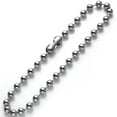 thumbnail image 6 of 8/10mm Cool Silver Mens Ball Chain 316L Stainless Steel Necklace or Bracelet, 6 of 7