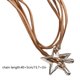 thumbnail image 3 of Heart Star Coral Pendant Necklace for Women Men Unique Double Heart Choker Party Wedding Jewelry Gift for Girls Teen, 3 of 4