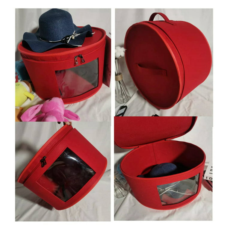 round travel hat box