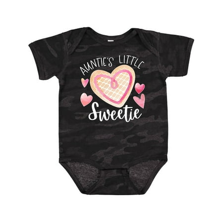

Inktastic Auntie s Little Sweetie Pink Heart Cookie Boys or Girls Baby Bodysuit