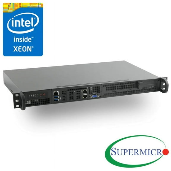 Supermicro Xeon D-1521 Mini 1U Rackmount, Front I/O,10GbE, IPMI, RS-SMX104C2N-FIO