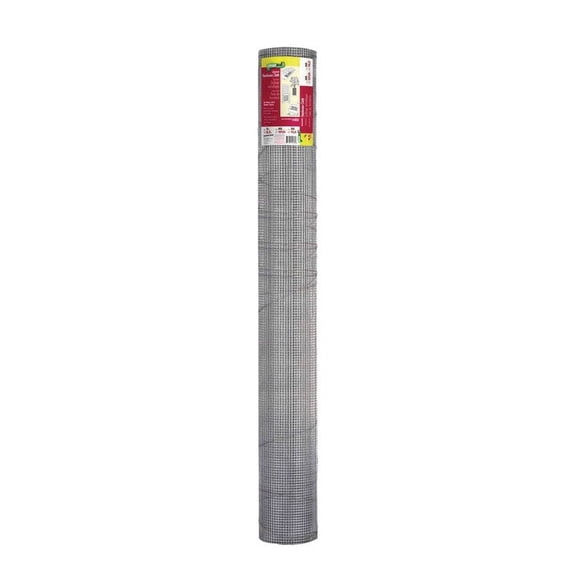 48in H x 50ft L Galvanized Hardware Cloth with 1/4in Openings