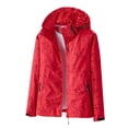 thumbnail image 1 of Womens Winter Jacket,Women's Maple Leaf Print Outdoor Single Layer Windbreaker Windproof And Water Running Jacket, 1 of 3